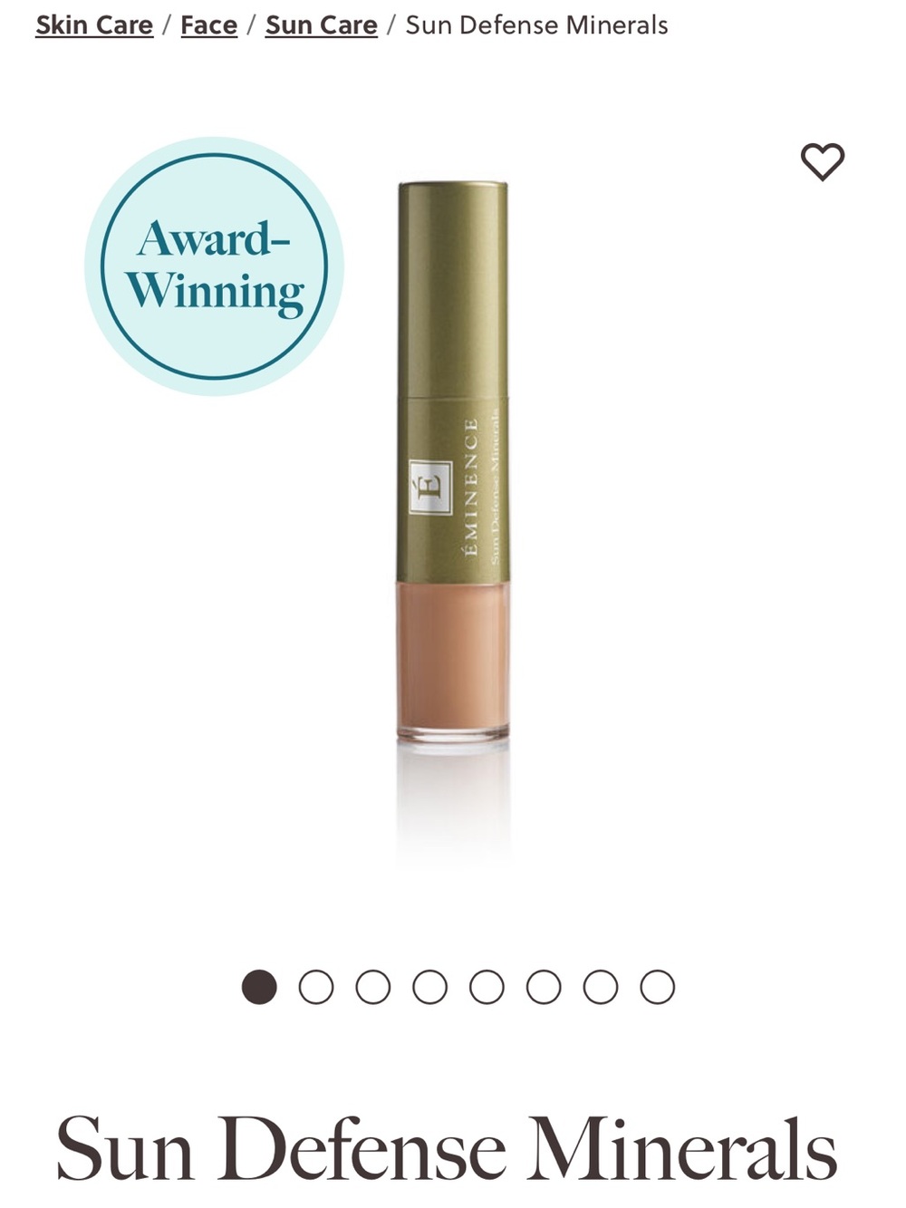 Emience Sun Defense Minerals SPF Powder